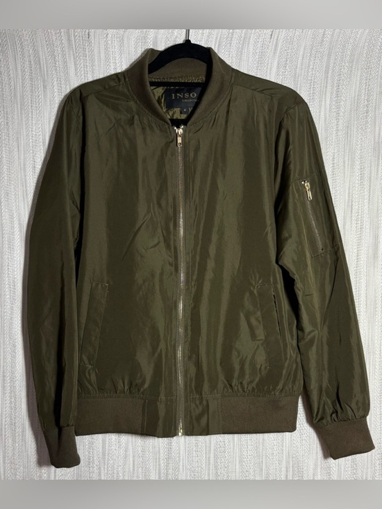 Inso Jackets & Blazers - INSO Women's Olive Green Lightweight Bomber Jacket